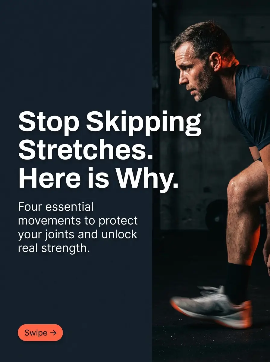 Slide 1: Stop Skipping Stretches. Here is Why.