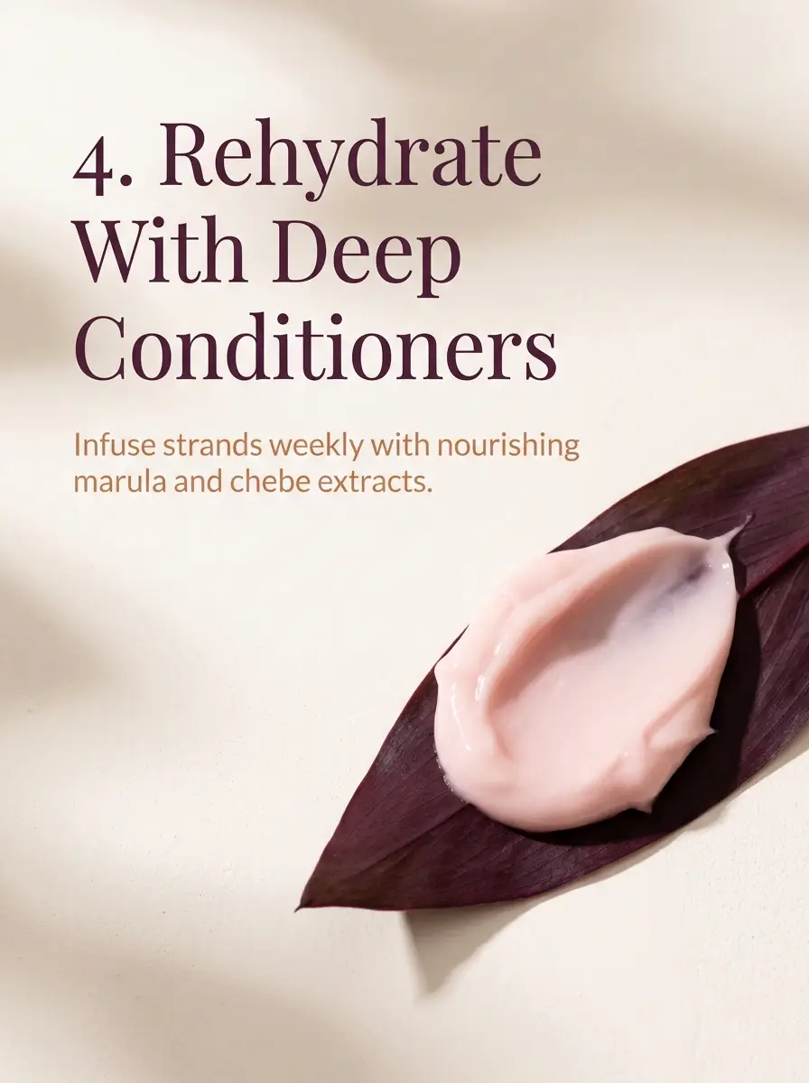 Slide 5: 4. Rehydrate With Deep Conditioners