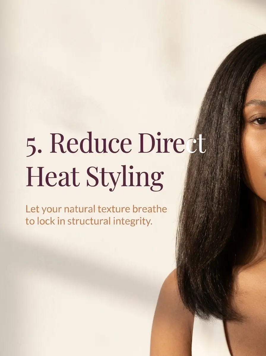 Slide 6: 5. Reduce Direct Heat Styling